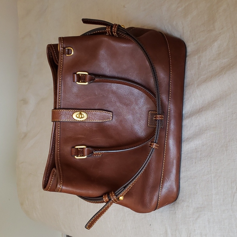 Dooney & Bourke Brown Florentine Perry Satchel